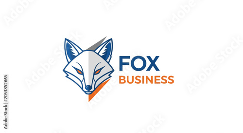 Foto Modern Fox Business Logo Icon - Clever Animal Company Identity
