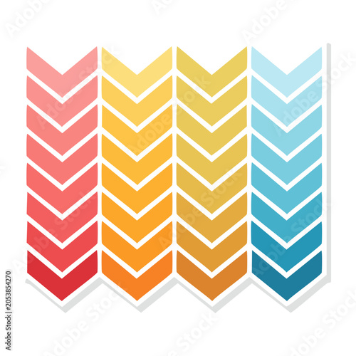 Colorful zigzag geometric pattern