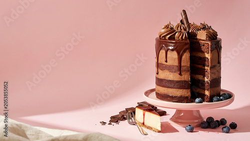 chocolate cake with cinnamon