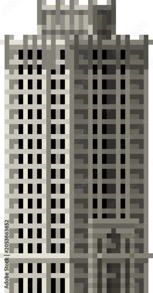 Obraz premium Vector isometric buildings set for city planning and game asset (Traditional Brick Apartment Collection)