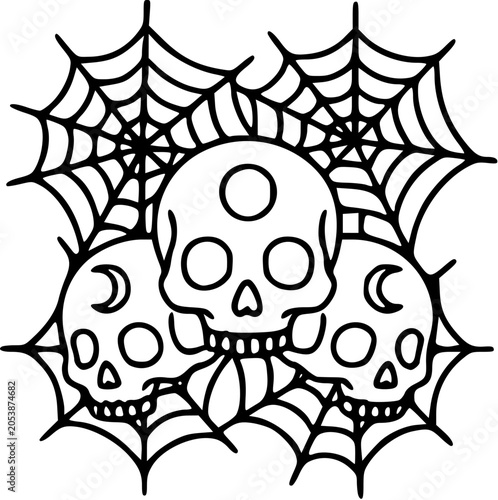 hree skulls occult web
