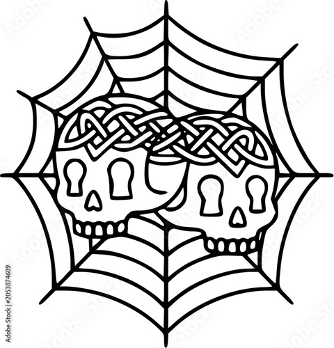 two skulls keyhole web