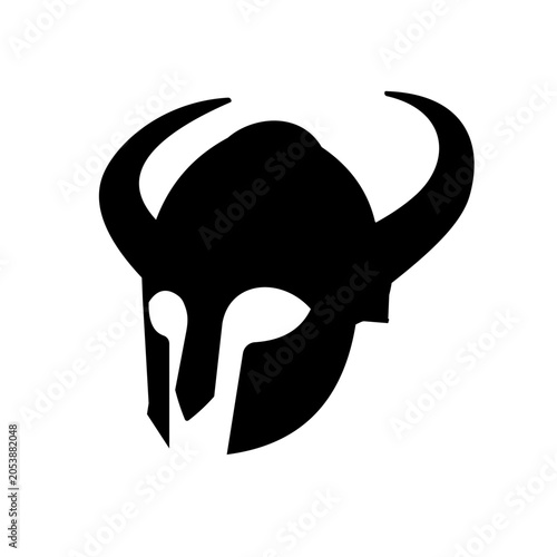 Foto Viking Helmet Silhouette