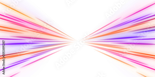 Εκτύπωση καμβά Vibrant multicolor speed beam with radiant neon glow and dynamic perspective depth