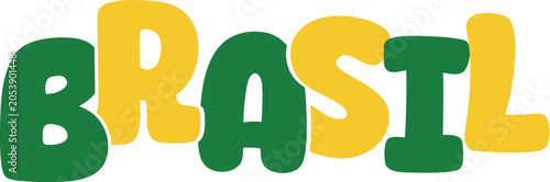 Quadro em tela BRASIL-VERDE AMARELO