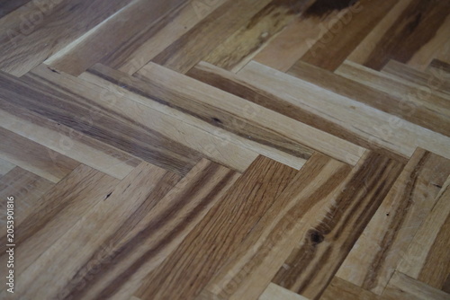 Bild auf Leinwand Parquet flooring, parquet flooring in a house