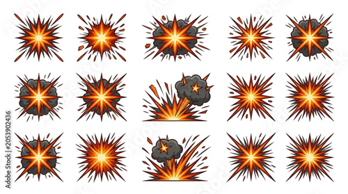 Fotografija Explosion Effects Collection Dynamic Bursting Energy.