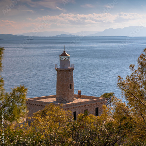 old lighthouse on the island of crete