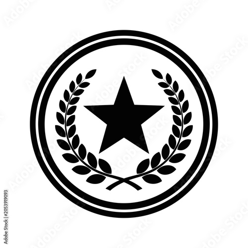 Laurel Wreath Star Emblem