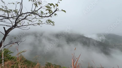 Cloud inversion in one of the valleys of Western Ghats of India.