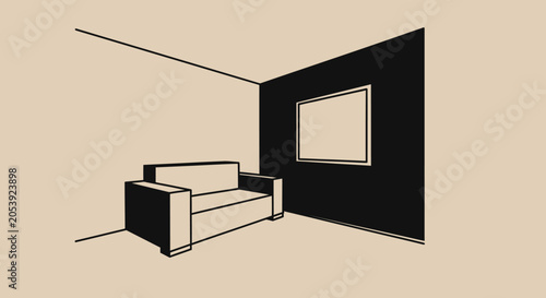 Sofa Furniture Home Decor Piece.