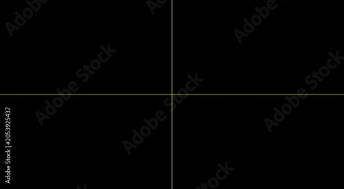 Minimalist abstract motion: thin gold geometric lines moving on animation black background