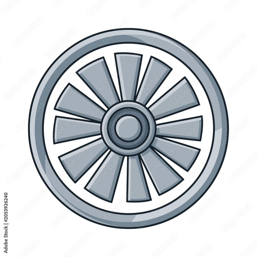 Fototapeta premium Vintage Car Wheel Icon