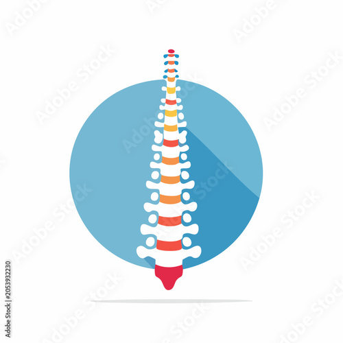 Stylized Human Spine Icon