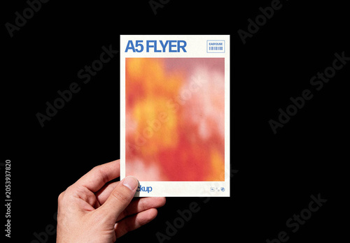 A5 Paper Flyer Mockup – Isolated Branding Stationery Presentation (PSD)