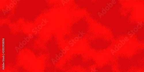 Bild auf Leinwand Professional red pop art wallpaper with digital dot matrices, layered gradients, and contemporary technology textures for multipurpose commercial projects
