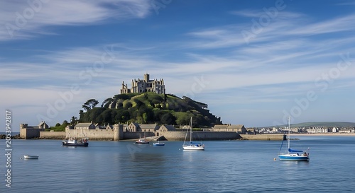 St Michaels Mount - A Historic Island Castle in Cornwall.