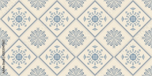 Seamless watercolour and unique snow flakes pattern background for covers, notes, Soft backgrounds colour. Watercolour art work. snow flakes pattern background for winter vibes.