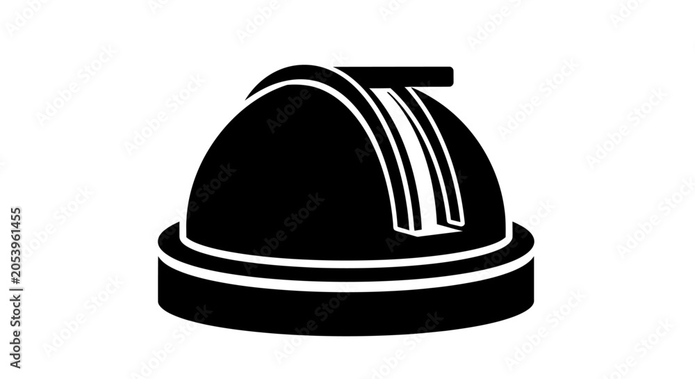 Fototapeta premium Cloche bell on a plate base.