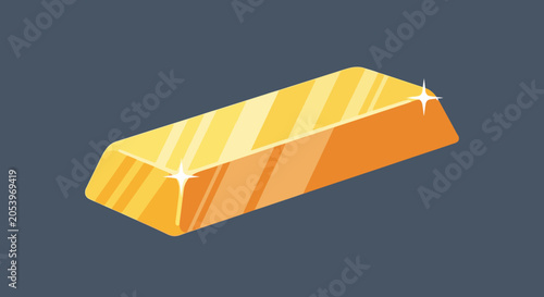 Golden Bar Precious Metal Wealth.