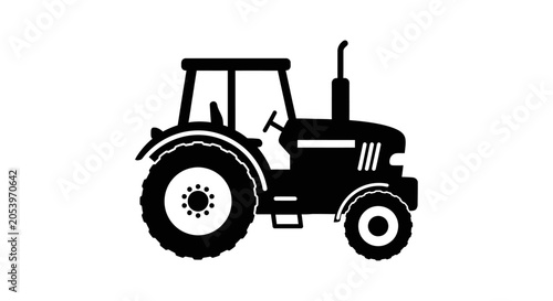 Obraz na plátně Tractor vehicle farm equipment machine.