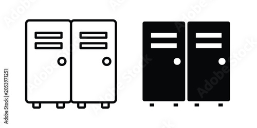 Quadro su tela Locker icon