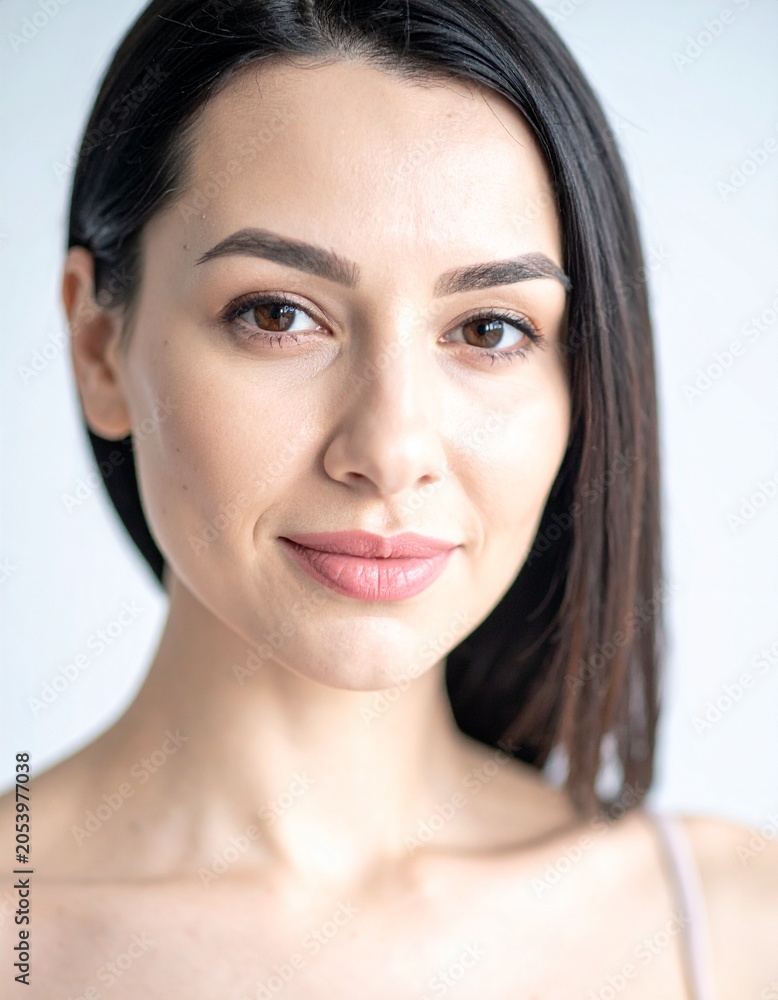 Fototapeta premium close up portrait of beautiful natural woman