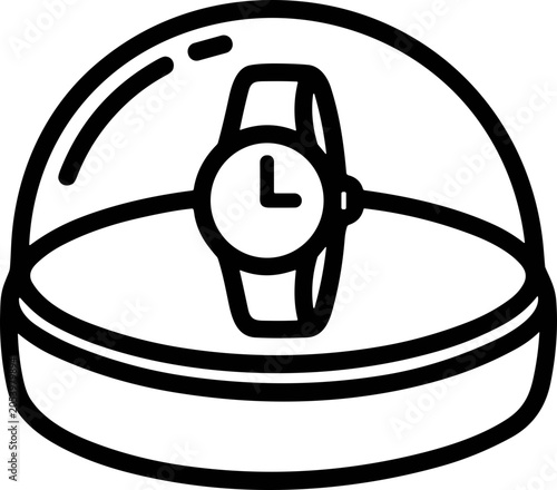 Konstfotografi Luxury Watch in Display Dome