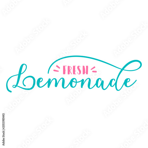 Bild auf Leinwand Fresh lemonade lettering