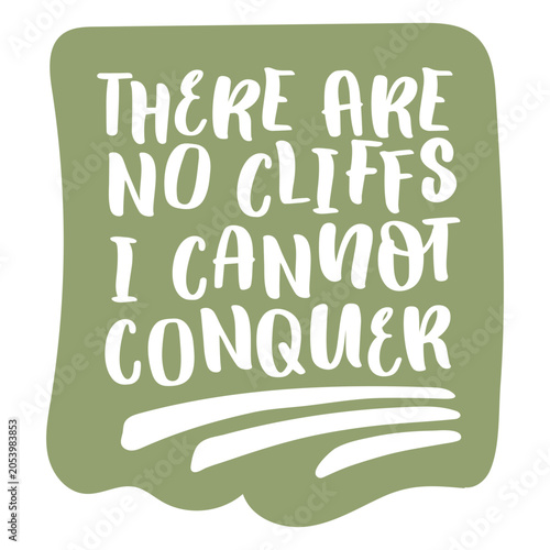 Canvas Print Positive affirmations cut out quote conquer