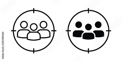Cuadro en lienzo Target audience icon