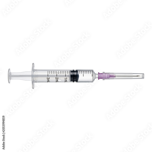 Fotografía Medical syringe with hypodermic needle