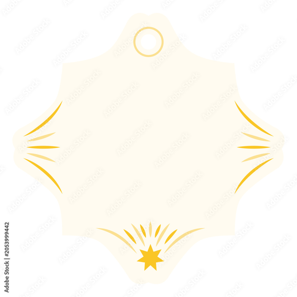 Obraz premium Elegant star label