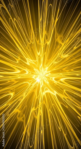 Golden Radiance - A Burst of Concentrated Energy and Light.