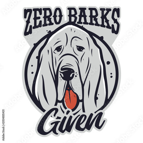 Canvastavla Zero barks given logo