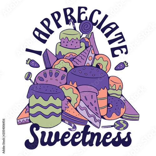 Εκτύπωση καμβά I appreciate sweetness quote