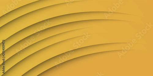 Abstract Yellow Geometric Background with Modern Overlapping Layers