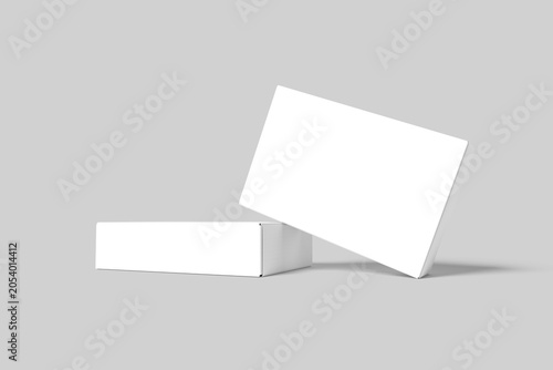 Blank Packaging Box Mockup - 3D Illustration