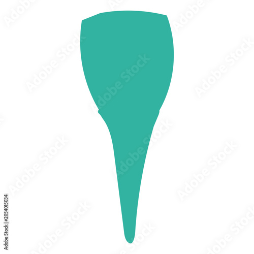 Photos Silhouette of a tooth with its respective root