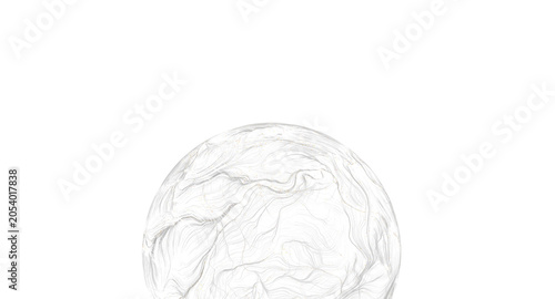 Foto Abstract image depicting a globe made of lines, conveying concepts of interconne