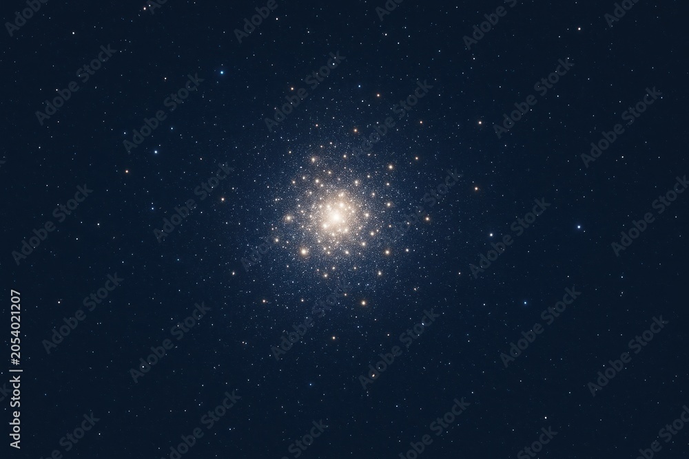 Fototapeta premium Dazzling cosmic star cluster background