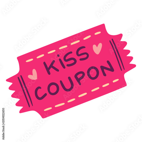 Fotografie Pink kiss coup sticker