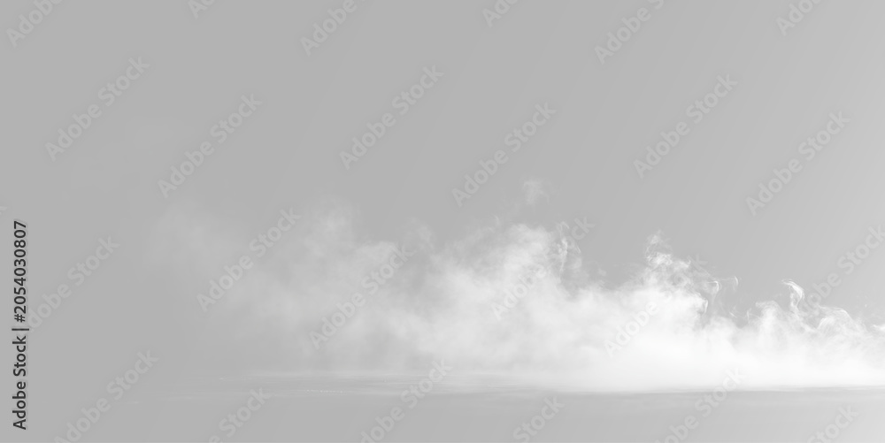 Obraz premium Abstract smoke shapes flowing over dark water surface, overlay