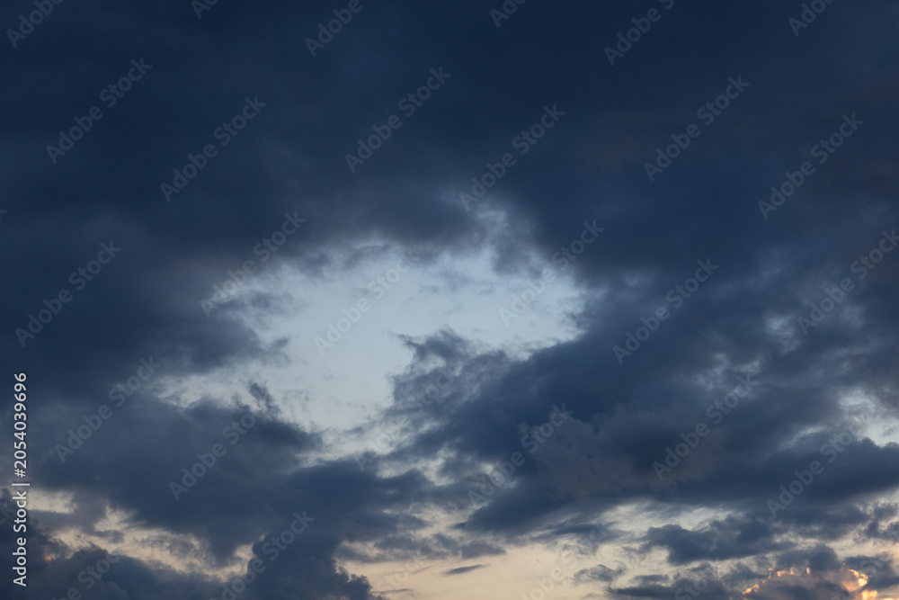 Fototapeta premium Dark Storm Clouds Gathering in Sky