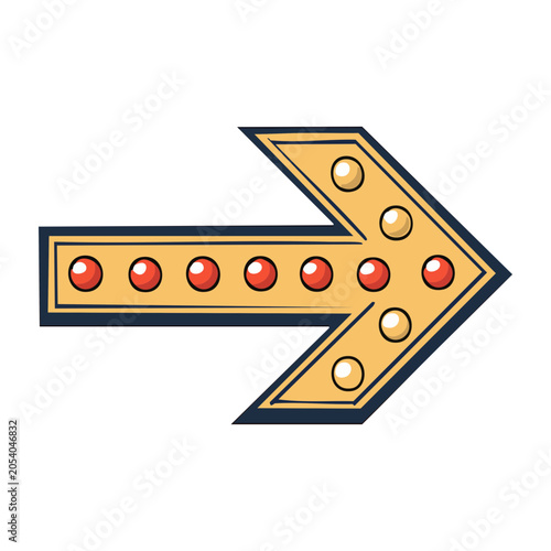 Vintage Arrow Sign Vector Illustration