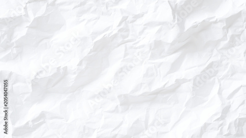 Crumpled white paper texture background with wrinkles and creases everywhere smoothly