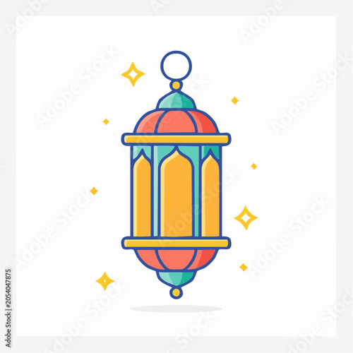 Islamic Lantern Illustration
