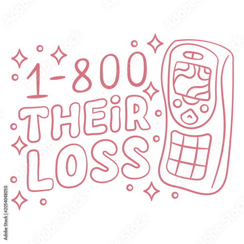 Valokuva Funny phone graphic with catchy quote