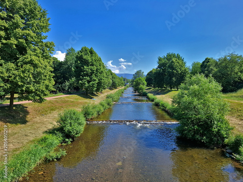 Die Dreisam bei Freiburg im Breisgau; Baden Württemberg; Deutschland