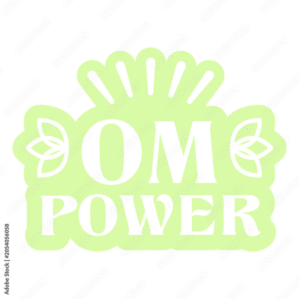 Fototapeta premium Om power logo